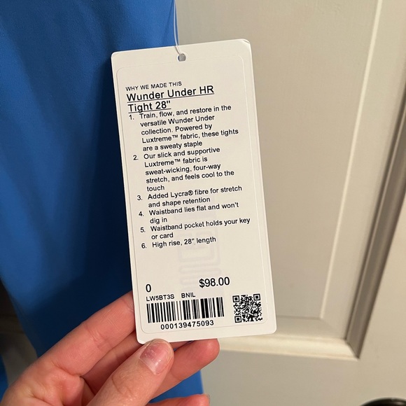 Lululemon Blue Yoga Pants, Size 0 - Picture 3 of 3